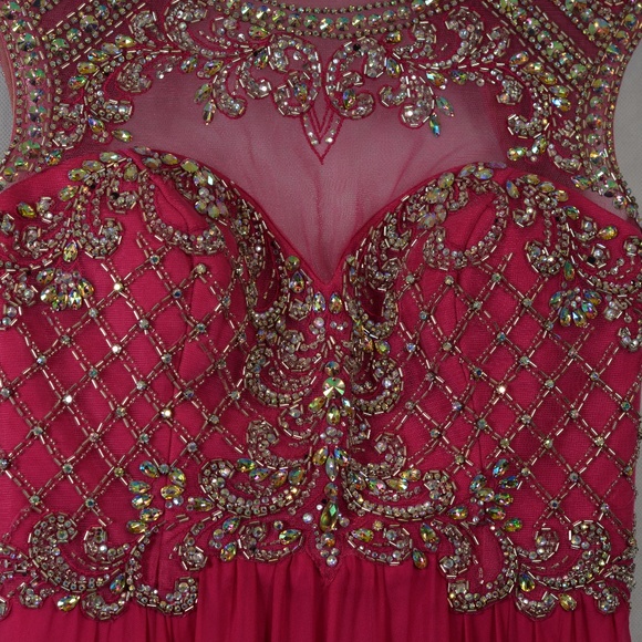 Beaded/Sequined/Rhinestone Gown SZ 8 Madison James - Picture 2 of 13